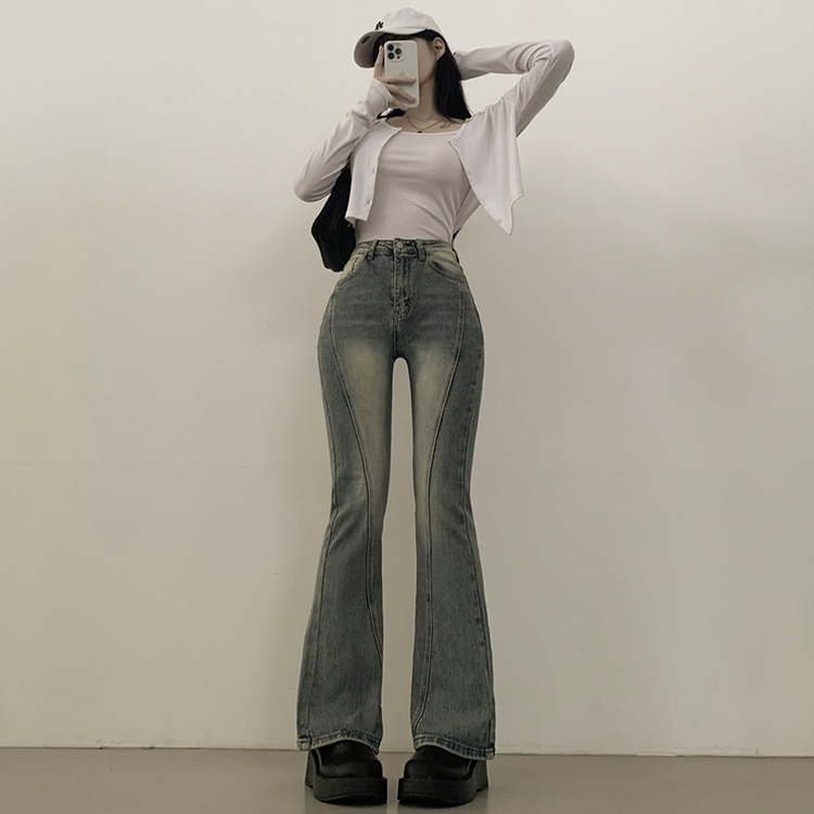 체형커버 스판굿 리얼 인생핏 워싱 절개 부츠컷 편한 청바지 키큰녀 키작녀 빅사이즈 진청