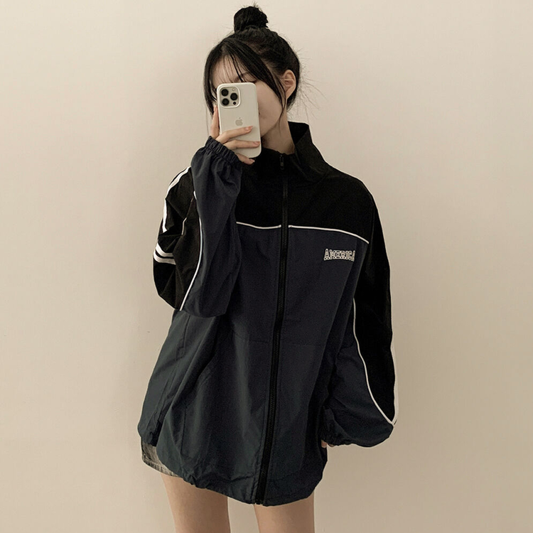 バルーンオーバーフィットウインドブレーカージャンパー NAVY