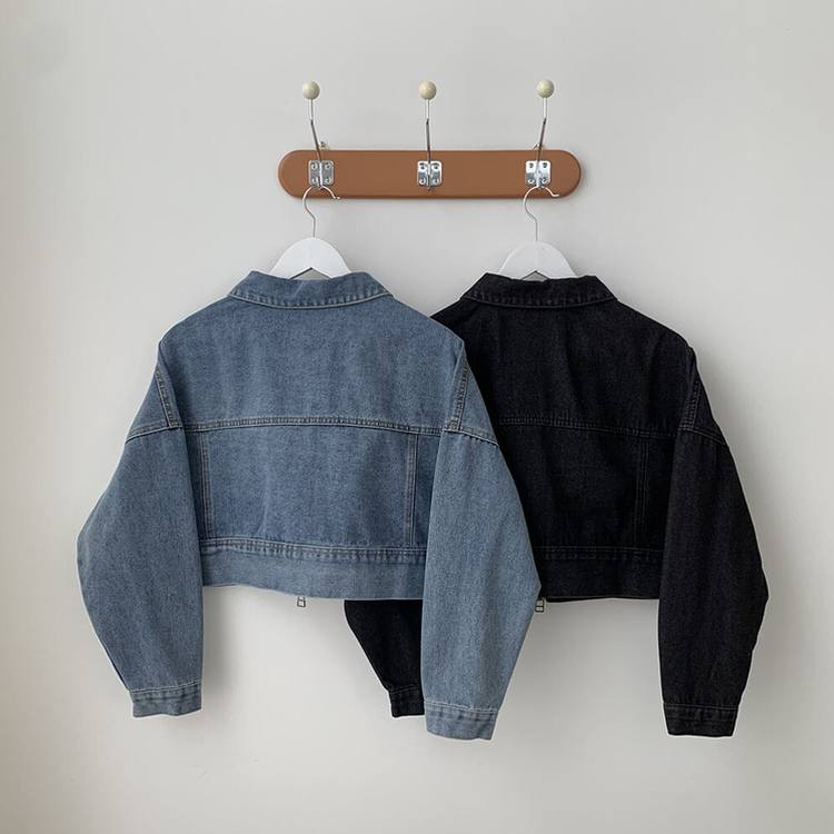 투웨이 데님 크롭자켓 미니스커트 투피스 세트 꽃놀이 나들이 소풍 데이트룩 청청 벚꽃룩 셋업