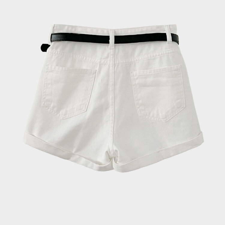 【 ベルト】ロールアップシンプルショートパンツ