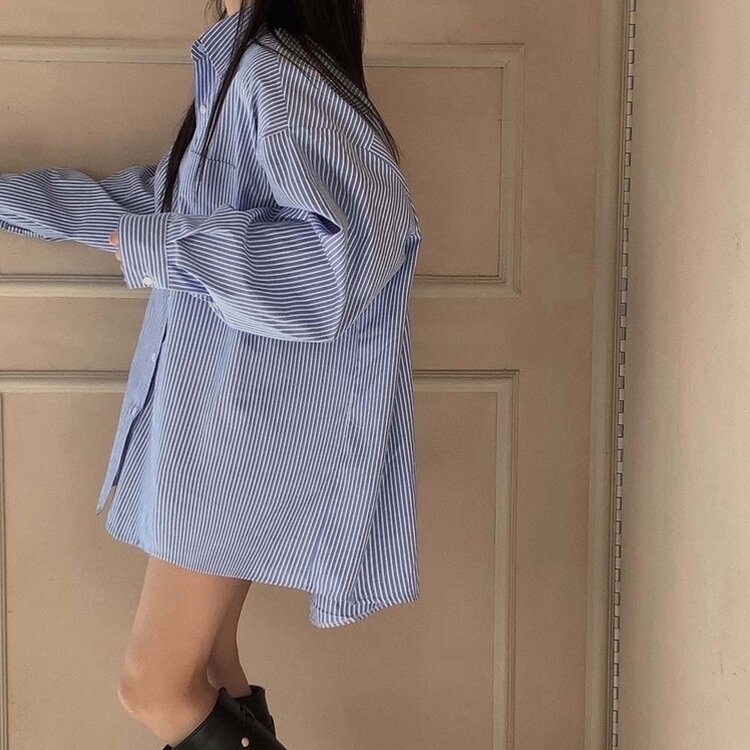 코지 보호본능 오버핏 셔츠원피스 2color 소라