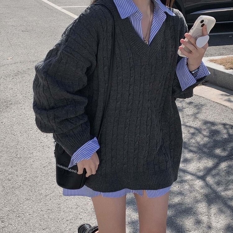 코지 보호본능 오버핏 셔츠원피스 2color 소라