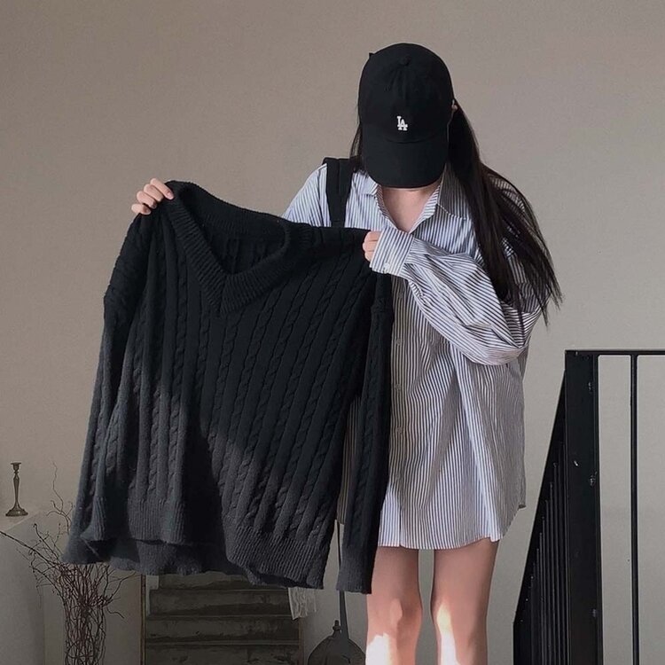 코지 보호본능 오버핏 셔츠원피스 2color 아이보리