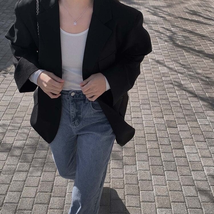 어바웃 데님 와이드 팬츠 2color 연청