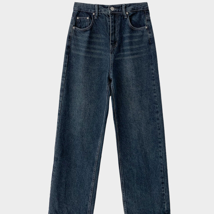 어바웃 데님 와이드 팬츠 2color