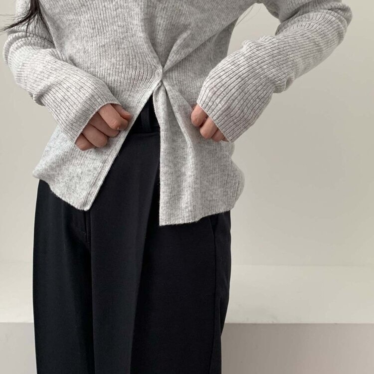 여리핏 정석 2탄 랩 니트 4color 그레이