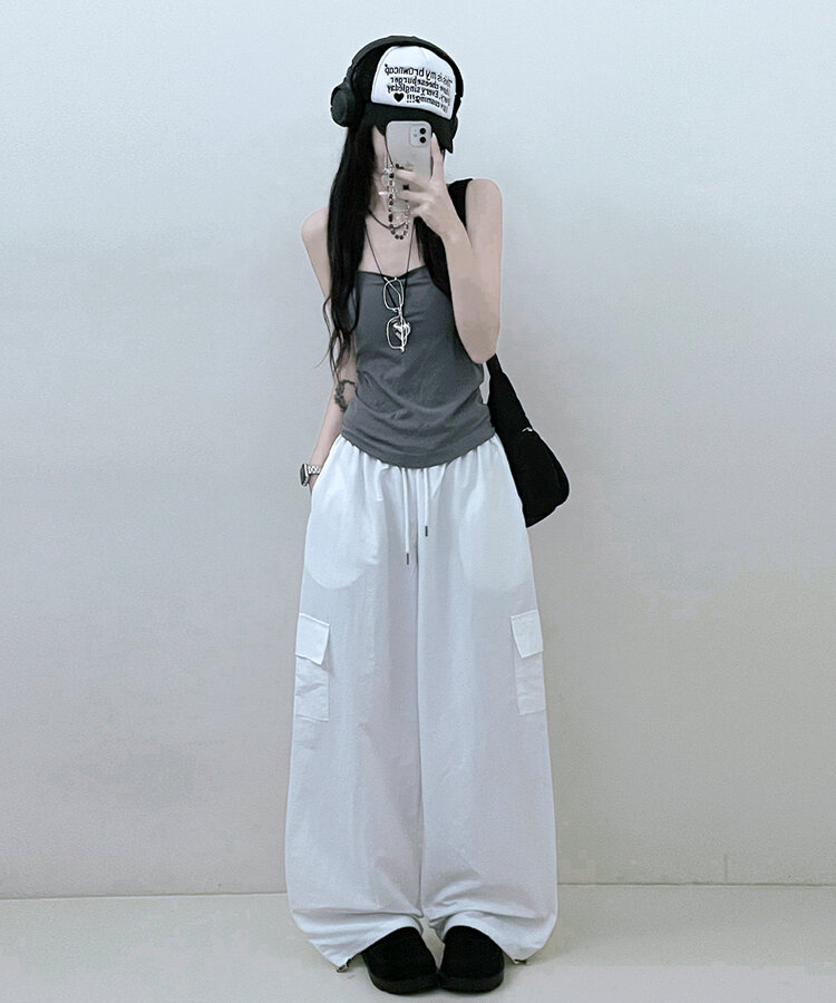 11할인폴리스퀘어캡내장패드끈나시 먹색