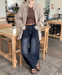 ノースリーブ スリムフィットタンクトップ5色 BROWN