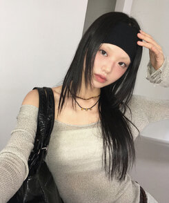 SAC6002 Y2Kバカンスルックワイドリブヘアバンド ヘア