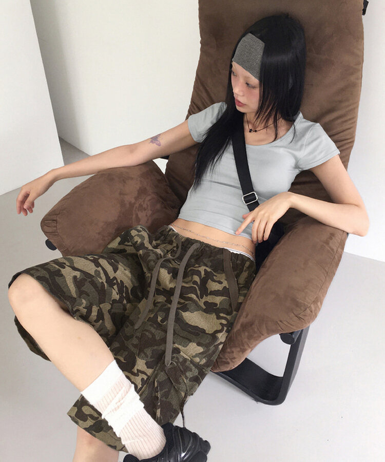 Y2Kバカンスルックワイドリブヘアバンド｜ヘアアクセサリー