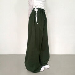 【SHORT/BASIC/LONG 丈別】2WAYオーバーフィットワイドパンツ KHAKI