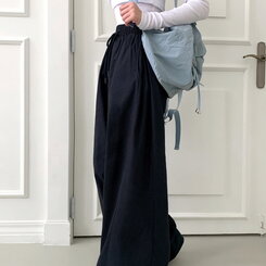 【SHORT/BASIC/LONG 丈別】2WAYオーバーフィットワイドパンツ CHARCOAL