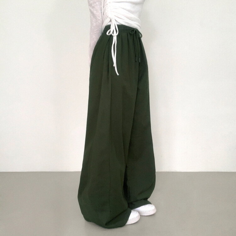 【SHORT/BASIC/LONG 丈別】2WAYオーバーフィットワイドパンツ KHAKI