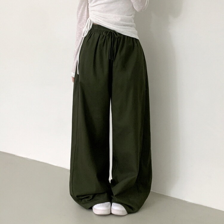 【SHORT/BASIC/LONG 丈別】2WAYオーバーフィットワイドパンツ KHAKI