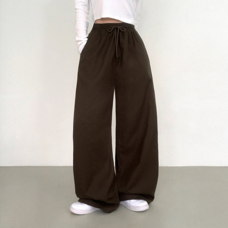 【SHORT/BASIC/LONG 丈別】2WAYオーバーフィットワイドパンツ DARK BROWN