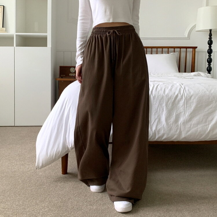 【SHORT/BASIC/LONG 丈別】2WAYオーバーフィットワイドパンツ DARK BROWN