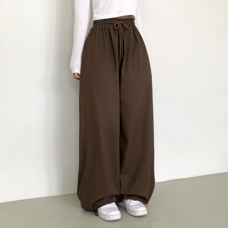 【SHORT/BASIC/LONG 丈別】2WAYオーバーフィットワイドパンツ DARK BROWN
