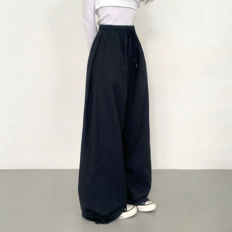 【SHORT/BASIC/LONG 丈別】2WAYオーバーフィットワイドパンツ CHARCOAL