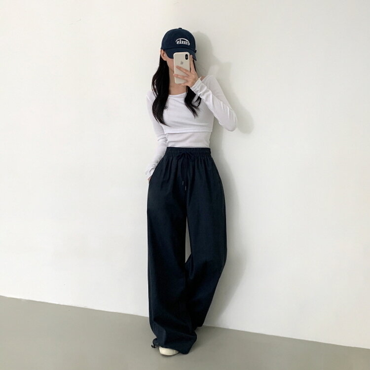 【SHORT/BASIC/LONG 丈別】2WAYオーバーフィットワイドパンツ CHARCOAL