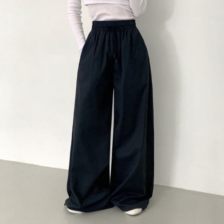 【SHORT/BASIC/LONG 丈別】2WAYオーバーフィットワイドパンツ CHARCOAL