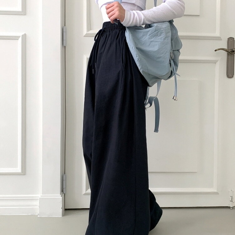 【SHORT/BASIC/LONG 丈別】2WAYオーバーフィットワイドパンツ CHARCOAL