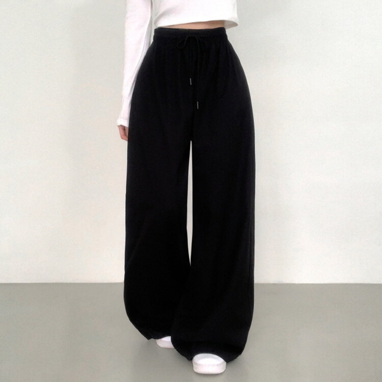 【SHORT/BASIC/LONG 丈別】2WAYオーバーフィットワイドパンツ BLACK
