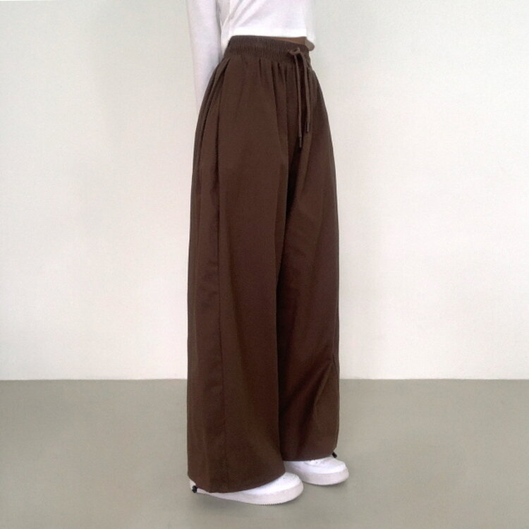 【SHORT/BASIC/LONG 丈別】2WAYオーバーフィットワイドパンツ DARK BROWN