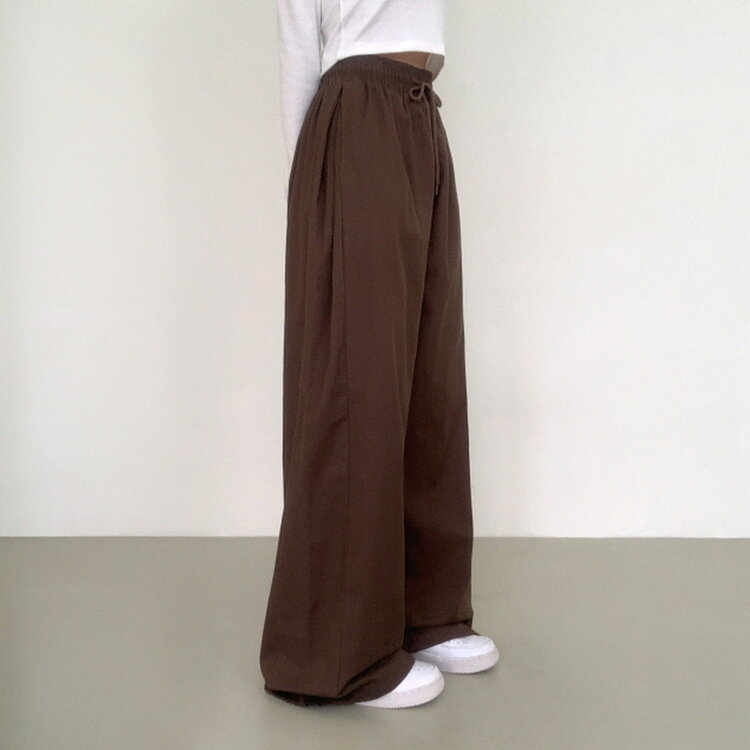 【SHORT/BASIC/LONG 丈別】2WAYオーバーフィットワイドパンツ DARK BROWN