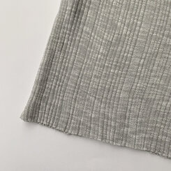 스킨스 원숄더 어깨 트임 레이어드 시스루 여름 긴팔 니트 티셔츠 2color