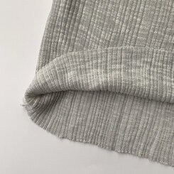 스킨스 원숄더 어깨 트임 레이어드 시스루 여름 긴팔 니트 티셔츠 2color