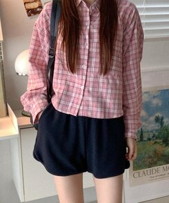 ショートパンツ ワッフルバンディングショートパンツ NAVY
