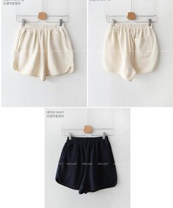 ショートパンツ ワッフルバンディングショートパンツ