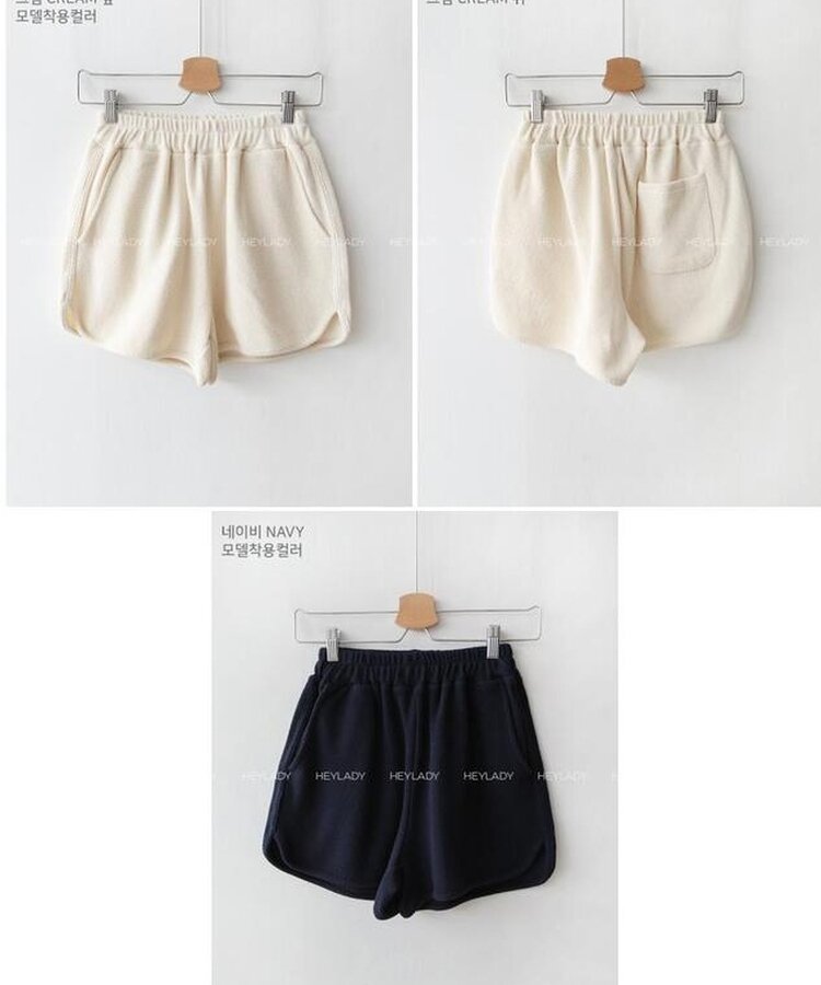 ワッフルバンディングショートパンツ