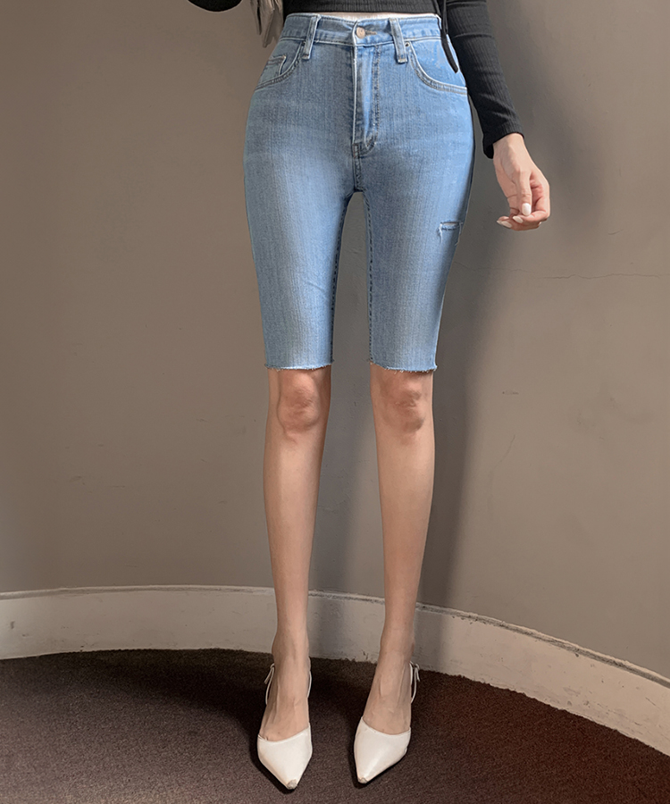デニムバイカーショートパンツ｜ショートパンツ｜韓国