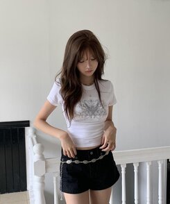 半袖Tシャツ スリムフィット半袖Tシャツ WHITE