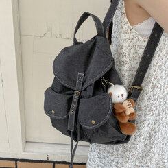 ファッション雑貨 ラッコバッグキーリング BROWN