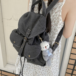 ファッション雑貨 ラッコバッグキーリング GRAY