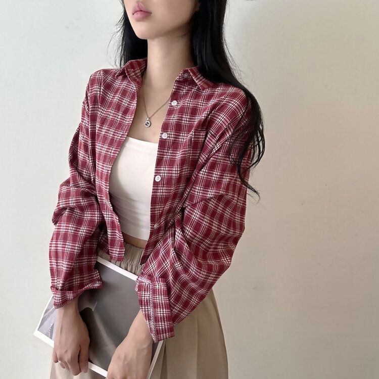 美品 ロロピアーナ コットン 長袖 シャツ チェック レディス シャツ＆トップス | Loro Piana