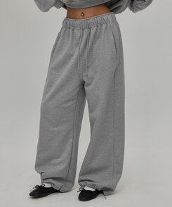 ヘビーセーターワイドツーウェイパンツ MELANGE GRAY