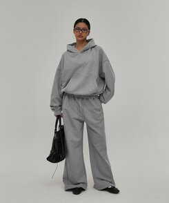 ヘビーセーターワイドツーウェイパンツ MELANGE GRAY