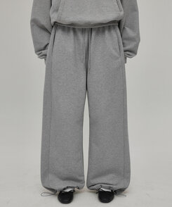 ヘビーセーターワイドツーウェイパンツ MELANGE GRAY