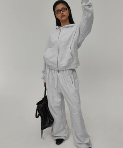 ヘビーセーターワイドツーウェイパンツ Melange White