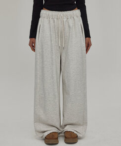 ヘビーセーターワイドツーウェイパンツ OATMEAL