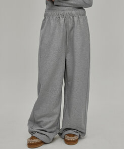 ヘビーセーターワイドツーウェイパンツ MELANGE GRAY