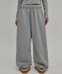 ヘビーセーターワイドツーウェイパンツ MELANGE GRAY