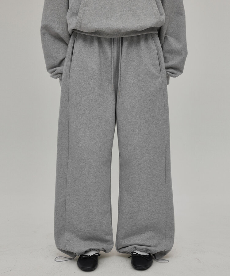 ヘビーセーターワイドツーウェイパンツ MELANGE GRAY