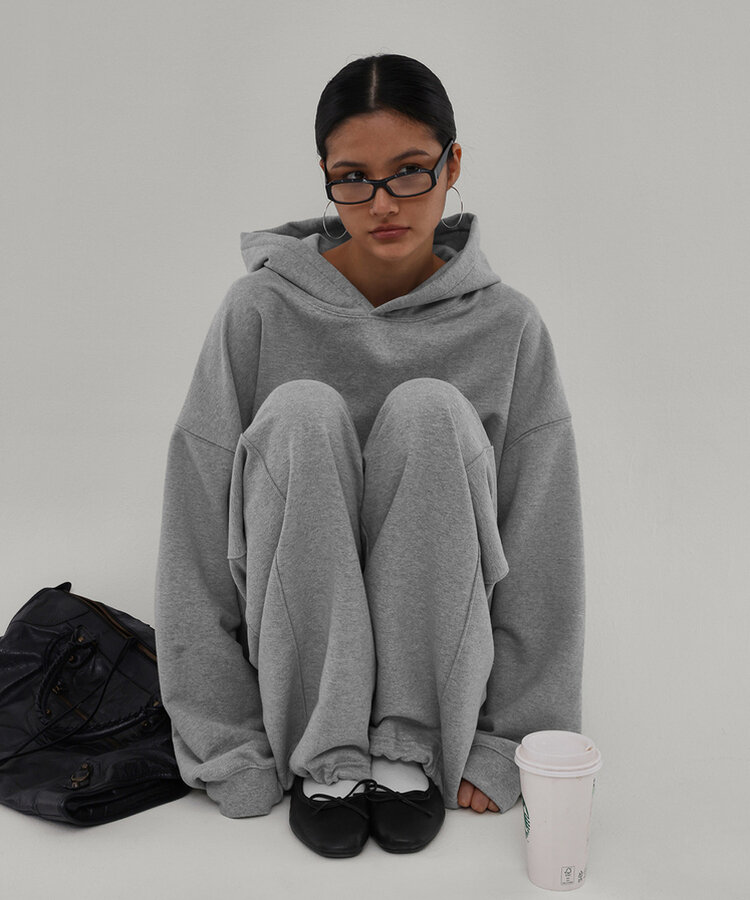 ヘビーセーターワイドツーウェイパンツ MELANGE GRAY