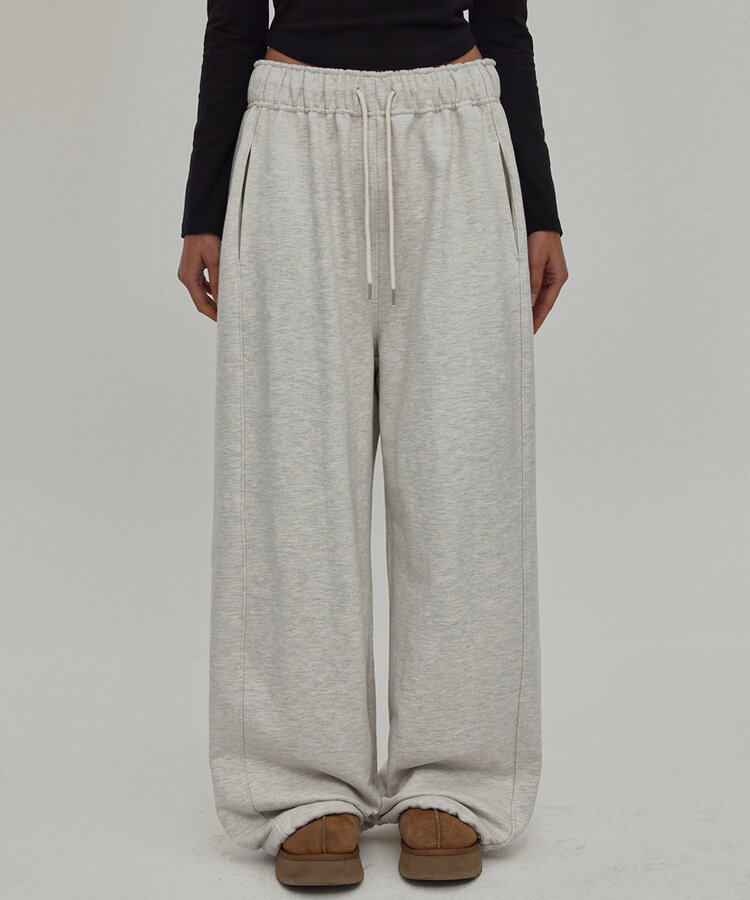 ヘビーセーターワイドツーウェイパンツ OATMEAL