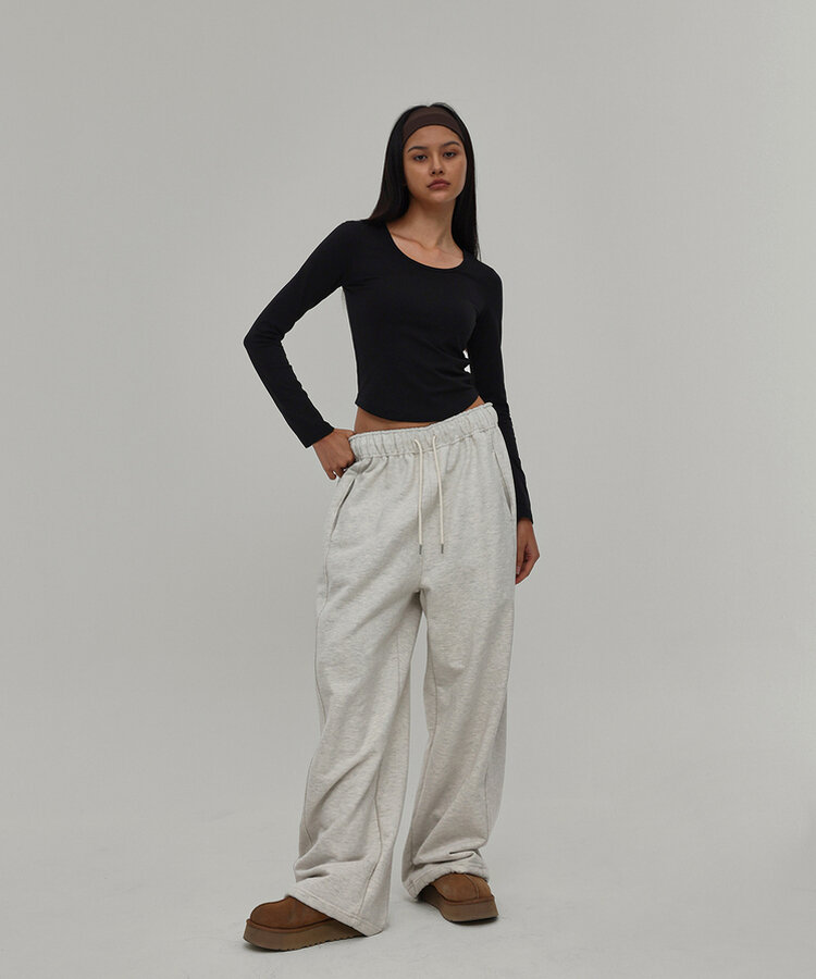 ヘビーセーターワイドツーウェイパンツ OATMEAL