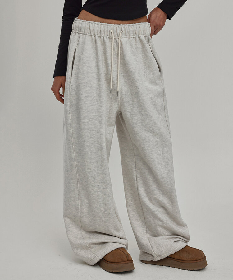 ヘビーセーターワイドツーウェイパンツ OATMEAL